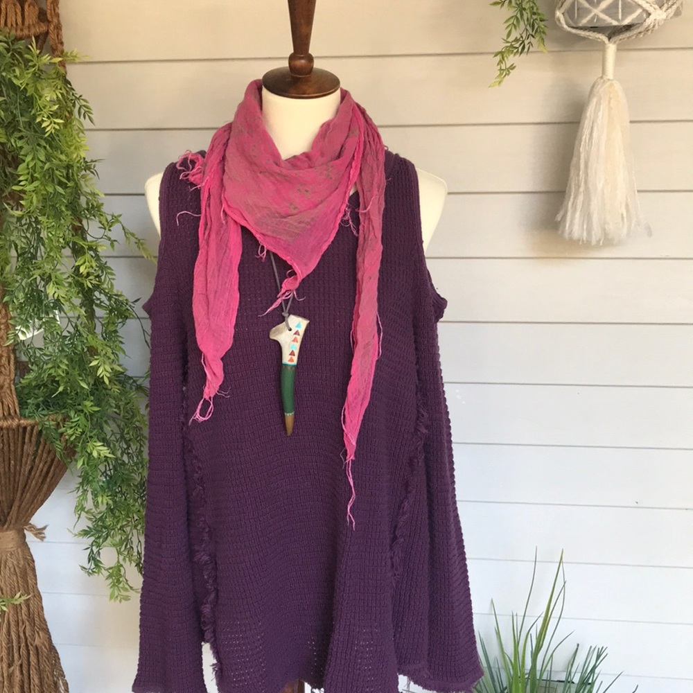 Purple knit long sleeve from Free People 🌻